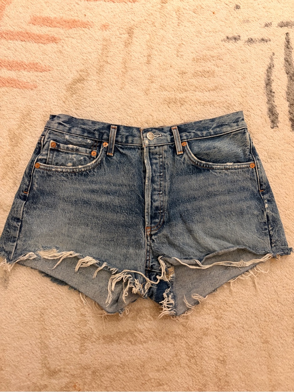 Agolde Parker denim jean shorts 28